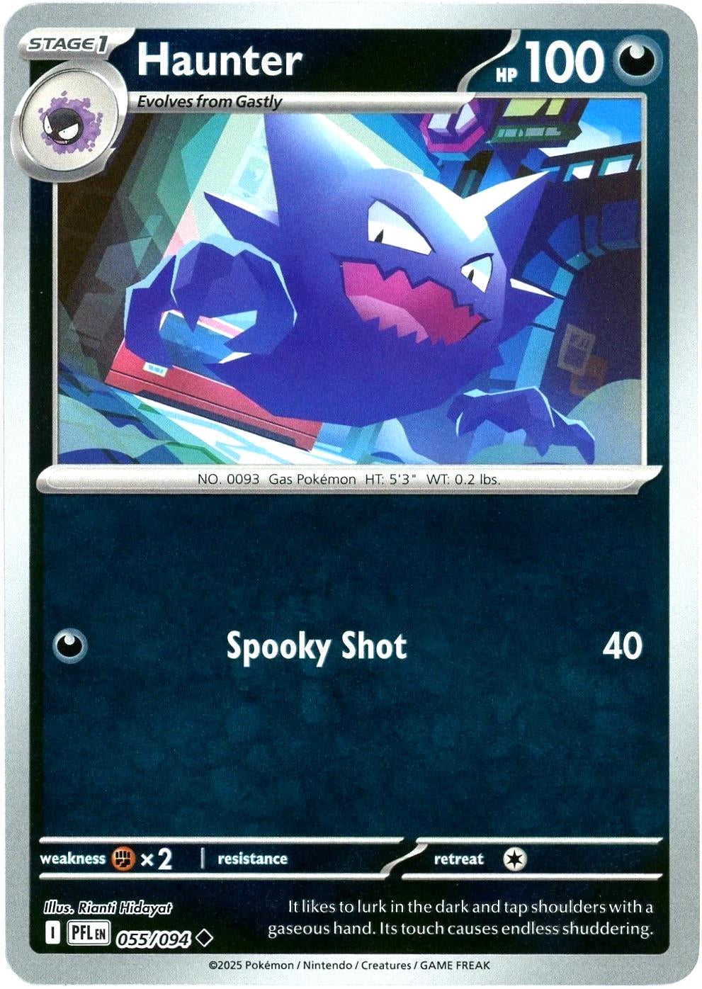 Phantasmal Flames Haunter #055/94 Reverse Holo